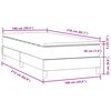 vidaXL Boxspring met matras fluweel donkergroen 100x210 cm