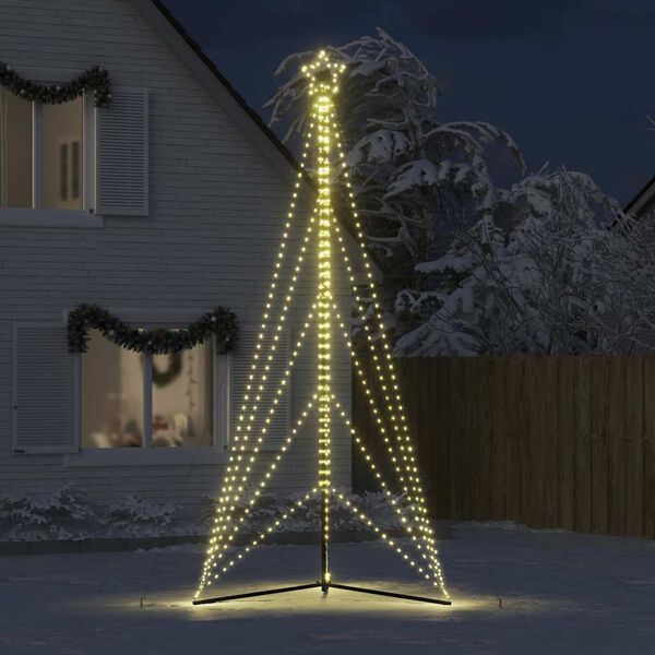 vidaXL LED-kerstboom 615 LEDs warm wit 404,5 cm