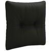 vidaXL Rugkussen PUTTEN 100% Polyester Zwart 40 x 40 x 10 cm