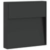 vidaXL Buitenwandlamp LED gegoten aluminium zwart