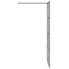 vidaXL Inloop Douche Wand Zwart 90 x 195 cm gehard glas