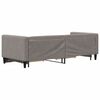 vidaXL Slaapbank met onderschuifbed en lades 80x200 cm stof taupe