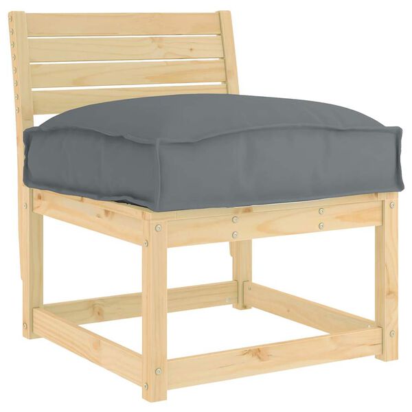 vidaXL Kussen Antraciet 60 x 40 x 8 cm Oxford Stof