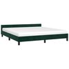vidaXL Bedframe zonder matras 160x200 cm fluweel donkergroen