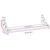 vidaXL Wandschappen 2 st 60x15x15,5 cm sonoma eikenkleurig