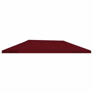 vidaXL Gazebo Luifel Dekking 6 x 3 m Bordeauxrood Polyester 190