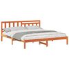 vidaXL Bedframe Wasbruin 200 x 200 cm Massief grenenhout