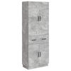 vidaXL Kastenset 2 pcs Betongrijs Bewerkt hout