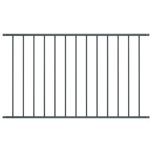 vidaXL Schuttingpaneel Woerden gepoedercoat staal 1,7x1 m antracietkleurig