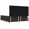 vidaXL Boxspring bed met matras met hoofdeinde Zwart 180 x 200 cm Stof