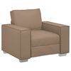 vidaXL Sofa Stoel Cappuccino 100 cm Nep Leer