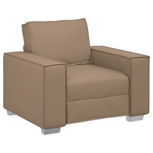 vidaXL Sofa Stoel Cappuccino 100 cm Nep Leer