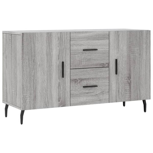 vidaXL Dressoir 100x36x60 cm bewerkt hout grijs sonoma eikenkleurig