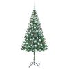 vidaXL Kunstkerstboom met 300 LED Groen 180 cm PVC en Staal