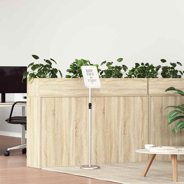 vidaXL Beurs Displays Zilver 25 x 25 x 125 cm Aluminium