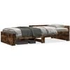 vidaXL Bedframe zonder matras hout gerookt eikenkleurig 90x190 cm