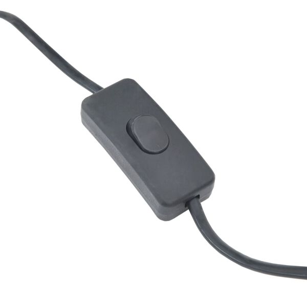 vidaXL Vloerlamp E27 52 cm wilgen zwart