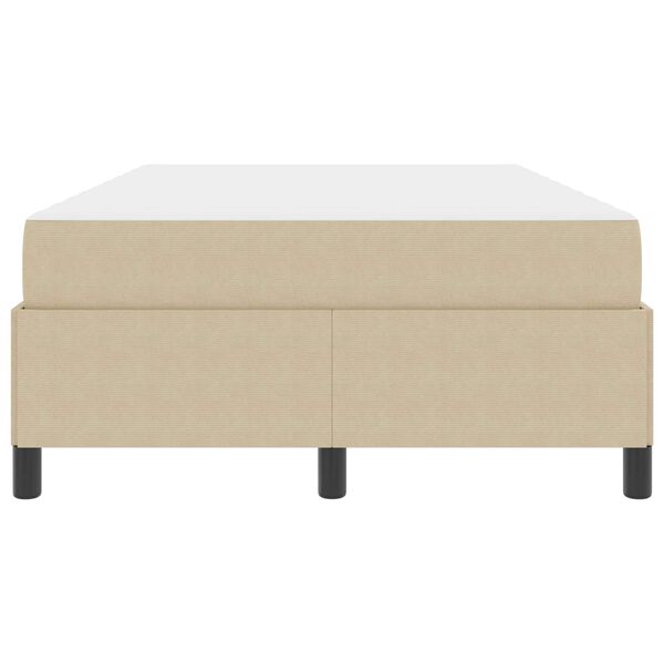 vidaXL Bedframe met matras Lichtgroen Grijs 120 x 190 cm Stof