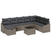 vidaXL Tuin Sofa Set 9 st poly rattan