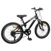vidaXL Mountainbike 24 Inch 6-Snelheid voor 8-12 jaar oud Zwart