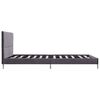 vidaXL Bedframe zonder matras stof 135x190 cm grijs