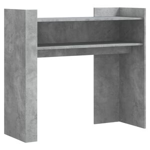 vidaXL Wandtafel 100x35x90 cm bewerkt hout betongrijs