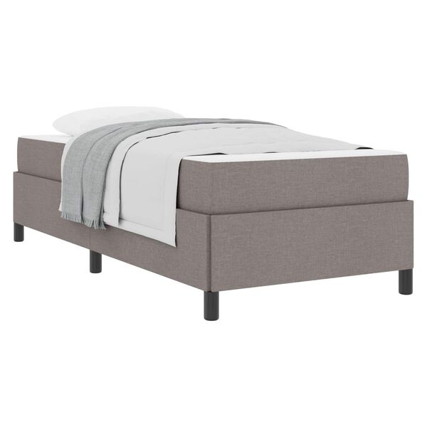 vidaXL Boxspringbed Taupe 100 x 200 cm Stof