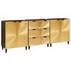 vidaXL Dressoir set 3 st 180 x 33 x 75 cm Massief Mango Hout