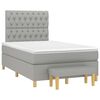 vidaXL Boxspring met matras stof lichtgrijs 120x190 cm