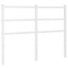 vidaXL Vervangend hoofdbord 120 cm metaal wit