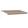 vidaXL Uitschuifbare luifel Taupe 350 x 250 cm Polyester en Aluminium