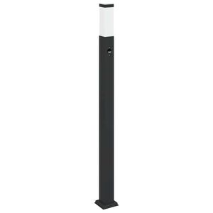 vidaXL Bolderverlichting met sensor 110 cm zwart IP44