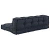 vidaXL Pallet Sofa Kussen 2 pcs Antracietkleurig 120 x 80 x 38 cm Stof