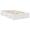 vidaXL Bedframe met lade met opslag Wit 120 x 200 cm Ingenieurshout