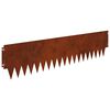 vidaXL Gazonrand 30 st 103 x 25 cm Staal Roestkleurig