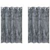 vidaXL Velvet Gordijnen 2 pcs Zilvergrijs 175 x 140 cm Fluweel