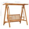 vidaXL Schommelbank 170 cm massief teakhout