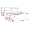 vidaXL Bedframe Grijs Sonoma 180 x 200 cm Massief grenenhout