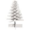 vidaXL Kerstdecoratie kerstboom 80 cm massief grenenhout wit