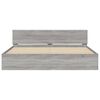 vidaXL Bedframe met hoofdeinde grijs sonoma eikenkleurig 160x200 cm