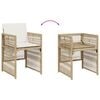 vidaXL 9-delige Tuinset met kussens poly rattan beige