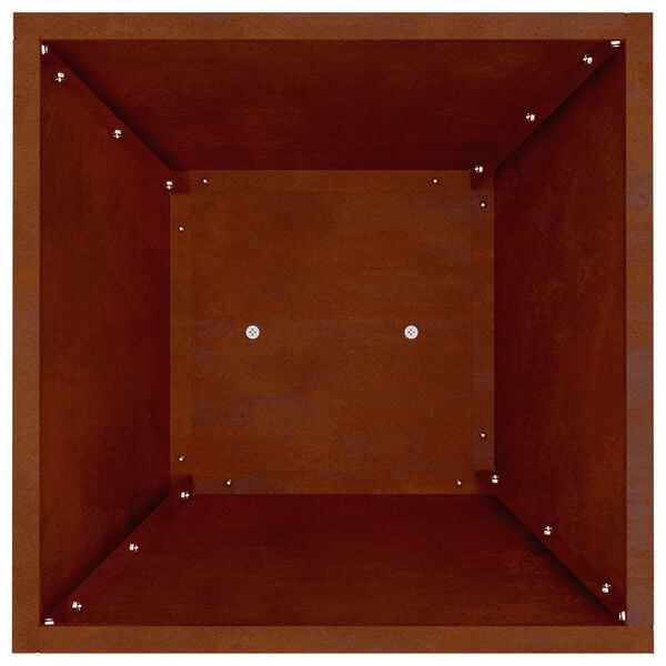 vidaXL Pilaar Plantenbak 2 pcs Zilver 35 x 35 x 73 cm