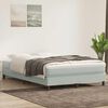 vidaXL Boxspring zonder matras fluweel lichtgrijs 160x210 cm