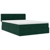 vidaXL Ottoman bed met matras 140x200cm fluweel donkergroen