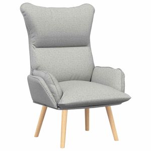 vidaXL Fauteuil Wolkengrijs 69 x 74 x 93 cm Sherpa Stof