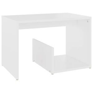 vidaXL Bijzettafel 59x36x38 cm bewerkt hout wit