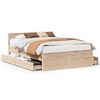 vidaXL Bedframe zonder matras met hoofdbord grenenhout 160x200 cm