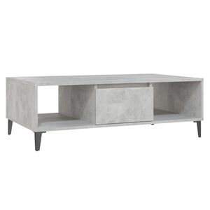 vidaXL Salontafel 103,5x60x35 cm bewerkt hout betongrijs