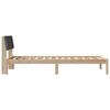 vidaXL Bedframe Bruin en donkergrijs 90 x 200 cm Massief grenenhout