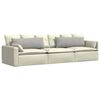 vidaXL Sofa Kussens 2 stuks Lichtgrijs 120 x 40 cm Stof